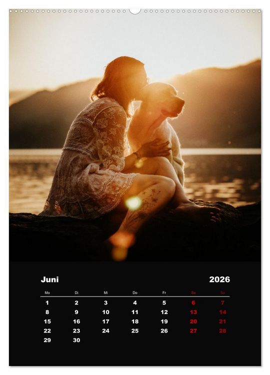 Produktbild: Du und ich - Dreamteamfotografie - Mensch und Hund (hochwertiger Premium Wandkalender 2026 DIN A2 hoch), Kunstdruck in Hochglanz