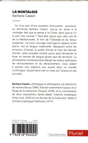 Produktbild: La nostalgie : quand donc est-on chez soi ? : Ulysse, En&eacute;e, Arendt