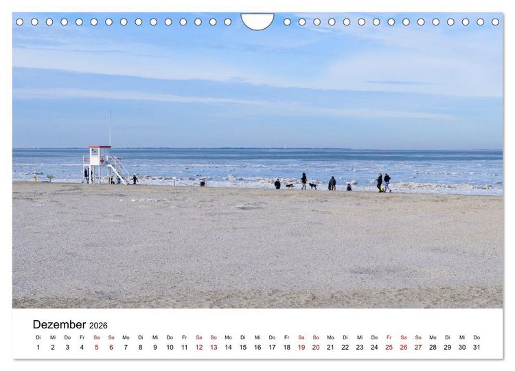 Produktbild: Ostfriesland - Ein Jahr in Bildern (Wandkalender 2026 DIN A4 quer), CALVENDO Monatskalender