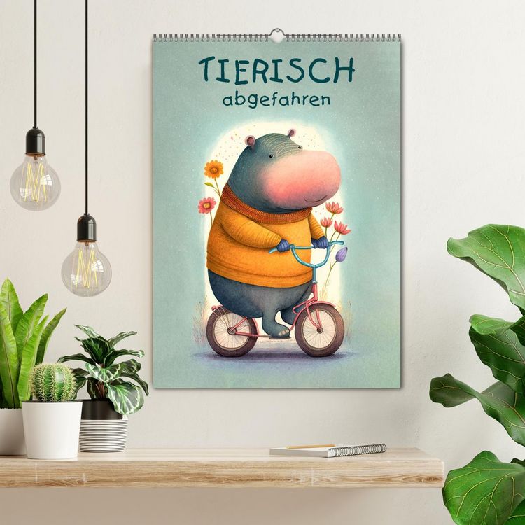 Produktbild: Tierisch abgefahren (Wandkalender 2026 DIN A2 hoch), CALVENDO Monatskalender