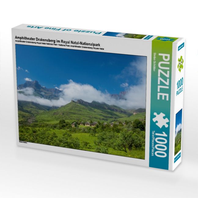 Produktbild: CALVENDO Puzzle Amphitheater Drakensberg im Royal Natal-Nationalpark | 1000 Teile Lege-Gr&ouml;&szlig;e 64x48cm Foto-Puzzle f&uuml;r gl&uuml;ckliche Stunden