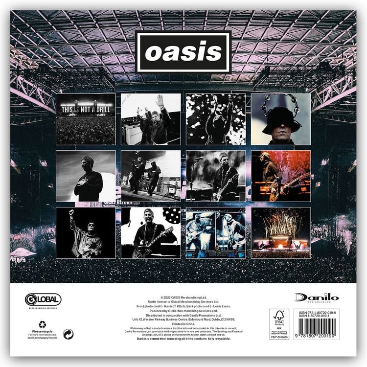 Produktbild: Oasis &ndash; Offizieller Kalender 2027
