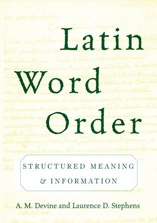 Produktbild: Latin Word Order