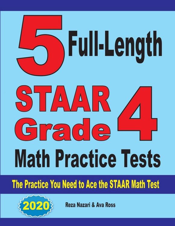 Produktbild: 5 Full-Length STAAR Grade 4 Math Practice Tests