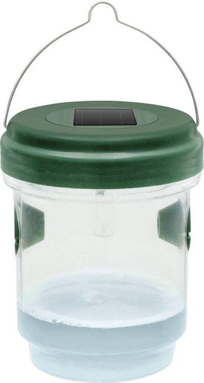 Produktbild: Gardigo Solar Insektenfalle Lockstoff, LED-Licht Wespenfalle (&Oslash; x H) 93 mm x 117 mm Gr&uuml;n 1 St.