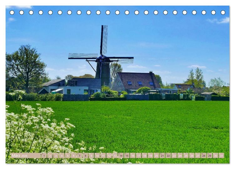 Produktbild: Zeeland - Wasser, Sand und Meer (Tischkalender 2026 DIN A5 quer), CALVENDO Monatskalender