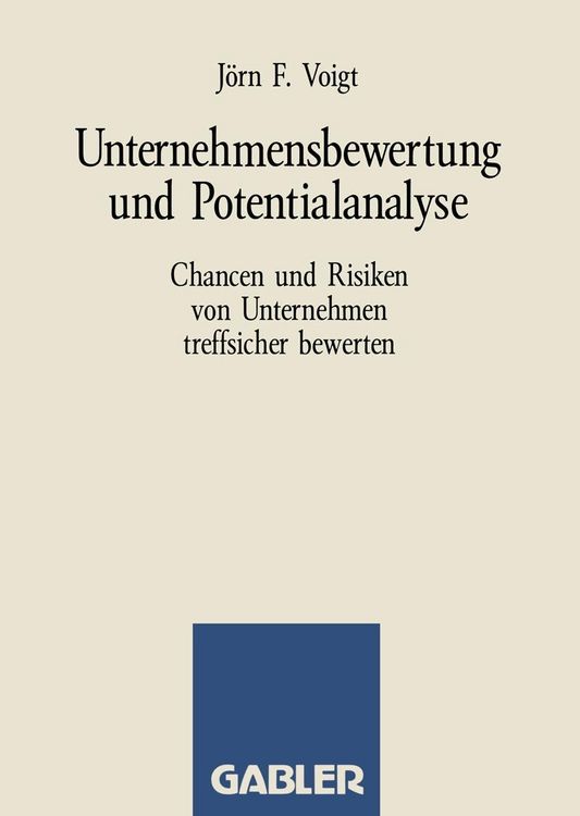 Produktbild: Unternehmensbewertung und Potentialanalyse