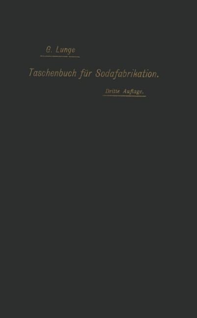 Produktbild: Taschenbuch f&uuml;r die Soda-, Pottasche- und Ammoniak-Fabrikation