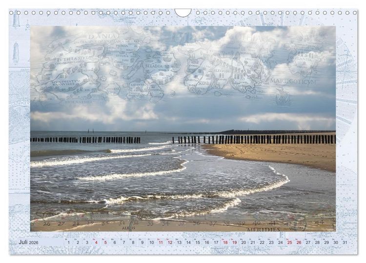 Produktbild: Seekarten der Tr&auml;ume (Wandkalender 2026 DIN A3 quer), CALVENDO Monatskalender