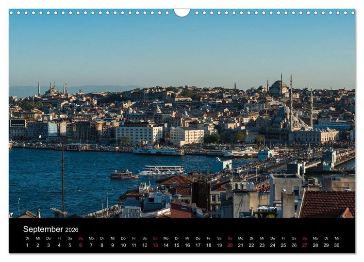 Produktbild: Istanbul - Stadt am Bosporus (Wandkalender 2026 DIN A3 quer), CALVENDO Monatskalender