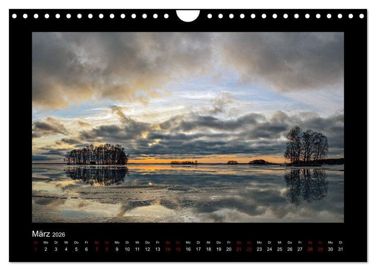 Produktbild: Finnland - Nordische Farbenspiele (Wandkalender 2026 DIN A4 quer), CALVENDO Monatskalender