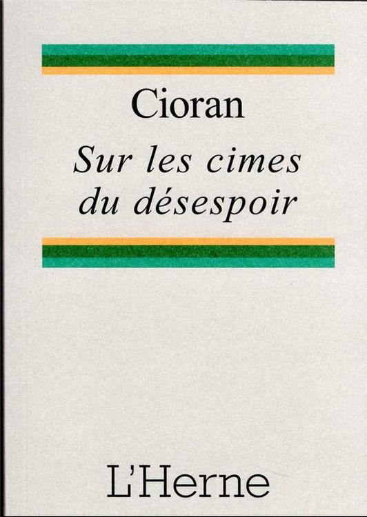 Produktbild: Sur les cimes du d&eacute;sespoir