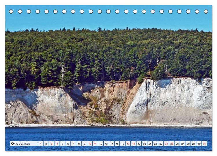 Produktbild: Sassnitz mit der Kreidek&uuml;ste (Tischkalender 2026 DIN A5 quer), CALVENDO Monatskalender