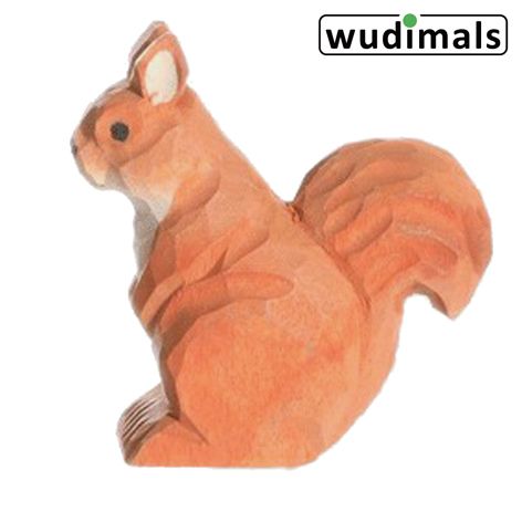 Produktbild: Wudimals A040714 - Eichh&ouml;rnchen, Squirrel, handgeschnitzt aus Holz
