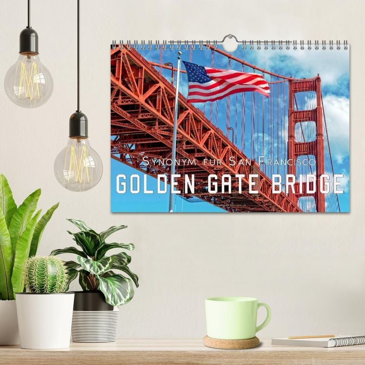 Produktbild: Golden Gate Bridge - Synonym f&uuml;r San Francisco (Wandkalender 2026 DIN A4 quer), CALVENDO Monatskalender