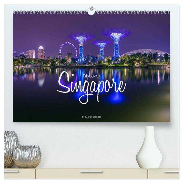 Produktbild: Discover Singapore (High Quality Premium Wall Calendar 2026 DIN A2 landscape),CALVENDO 12 Month Wall Calendar