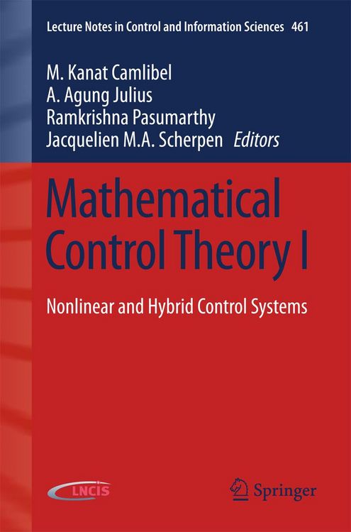 Produktbild: Mathematical Control Theory I