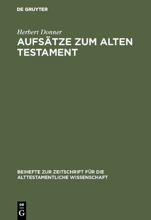 Produktbild: Aufs&auml;tze zum Alten Testament