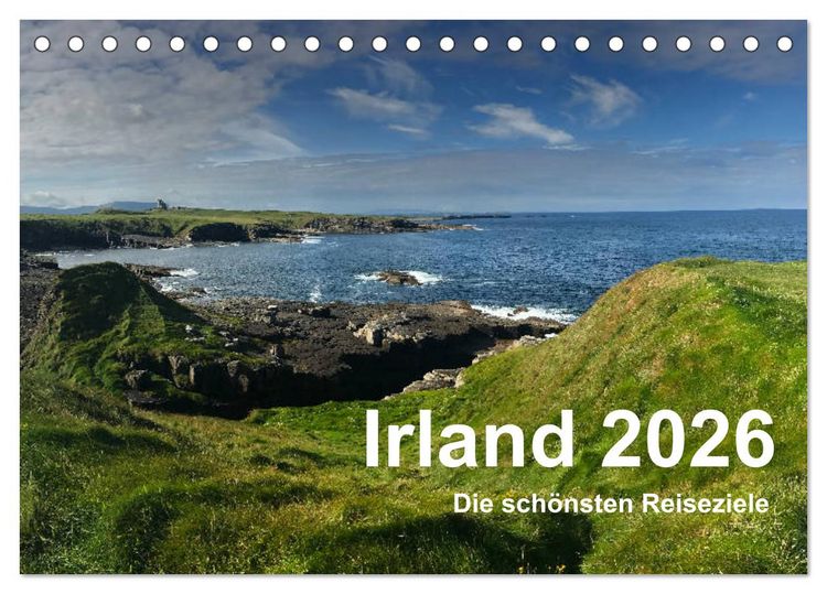 Produktbild: Irland 2026 - Die sch&ouml;nsten Reiseziele (Tischkalender 2026 DIN A5 quer), CALVENDO Monatskalender