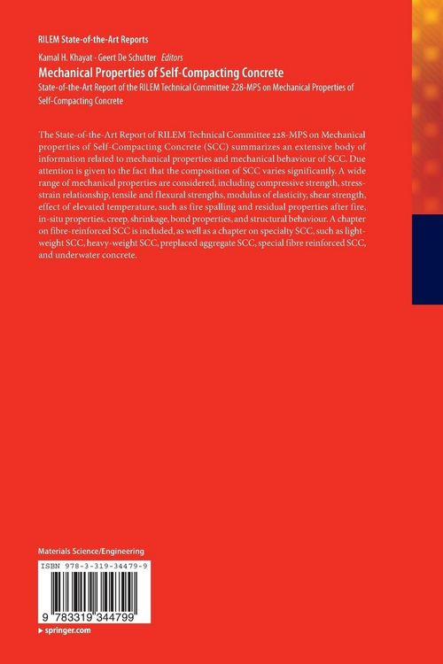 Produktbild: Mechanical Properties of Self-Compacting Concrete