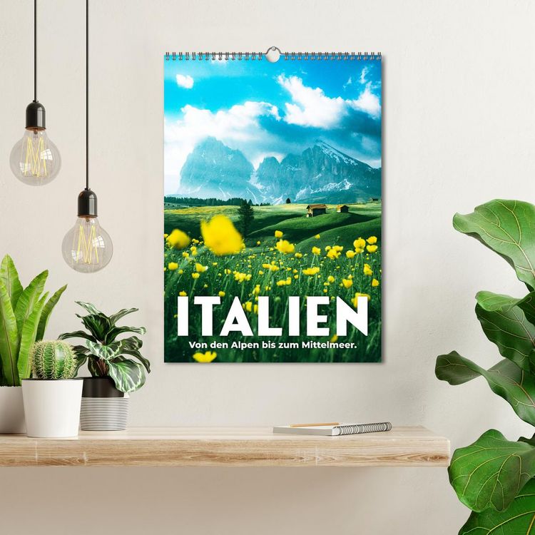 Produktbild: Italien - Von den Alpen bis zum Mittelmeer. (Wandkalender 2026 DIN A3 hoch), CALVENDO Monatskalender