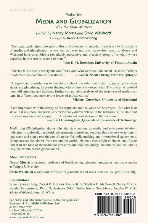 Produktbild: Media and Globalization