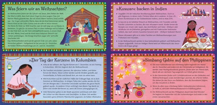 Produktbild: Fr&ouml;hliche Weihnachten in aller Welt. Lustige Kinderreime &uuml;ber Weihnachtsbr&auml;uche,