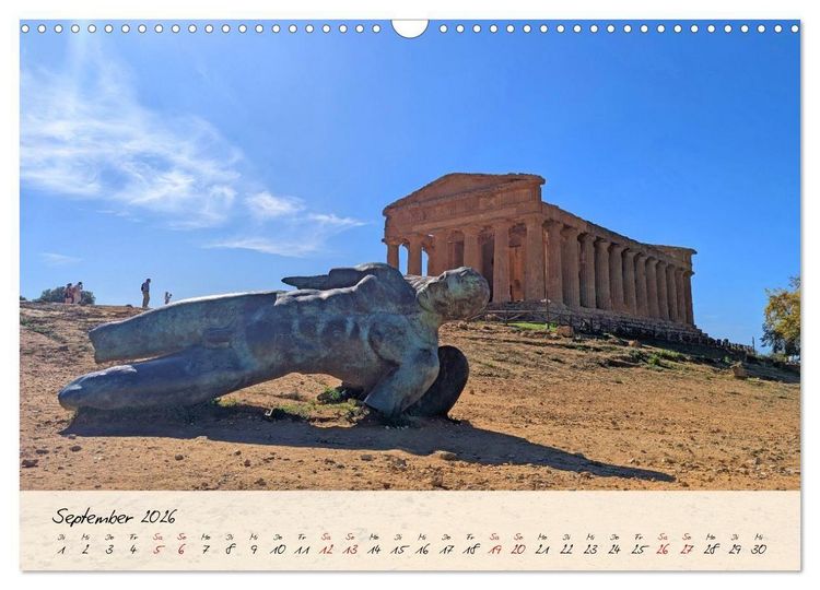 Produktbild: Siziliens Zauber &ndash; Von Palermo bis Taormina (Wandkalender 2026 DIN A3 quer), CALVENDO Monatskalender