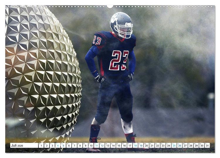 Produktbild: HEROES - American Football (hochwertiger Premium Wandkalender 2026 DIN A2 quer), Kunstdruck in Hochglanz