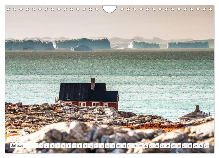 Produktbild: Scoresbysund - Sommer im gr&ouml;&szlig;ten und l&auml;ngsten Fjordsystem der Welt (Wandkalender 2026 DIN A4 quer), CALVENDO Monatskalender