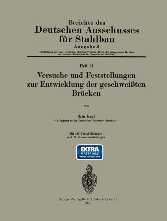 Produktbild: Versuche und Feststellungen zur Entwicklung der geschwei&szlig;ten Br&uuml;cken