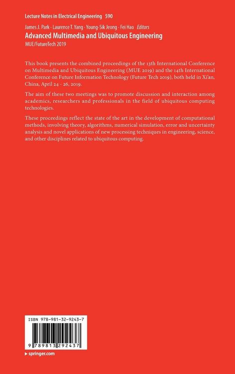 Produktbild: Advanced Multimedia and Ubiquitous Engineering