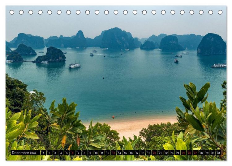 Produktbild: VIETNAM - Von Saigon nach Hanoi (Tischkalender 2026 DIN A5 quer), CALVENDO Monatskalender