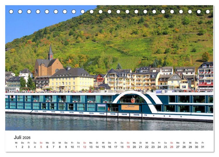 Produktbild: Cochem - Eine Perle an der Mosel (Tischkalender 2026 DIN A5 quer), CALVENDO Monatskalender