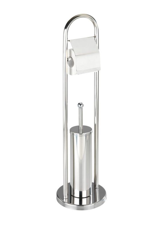 Produktbild: Exclusiv Stand WC-Garnitur Mod. Vasto Edelstahl, rostfrei