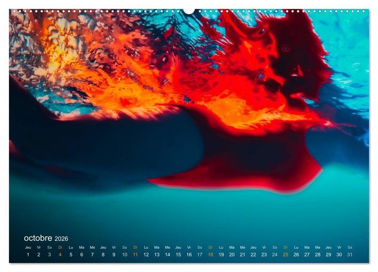 Produktbild: AQUAPASSION (Calendrier mural 2026 DIN A2 vertical) calendrier de bureau