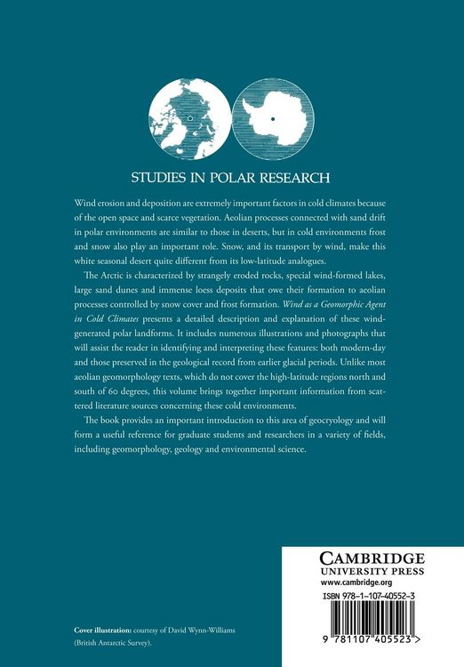 Produktbild: Wind as a Geomorphic Agent in Cold Climates