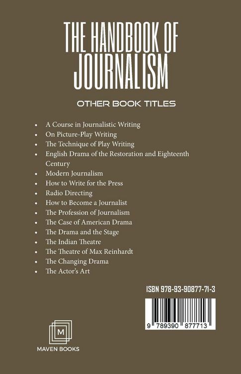 Produktbild: The Handbook Of Journalism
