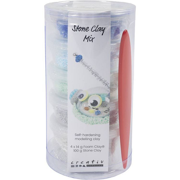 Produktbild: Creativ Company Stone Clay Mix, Harmonie in Blau-Gr&uuml;n