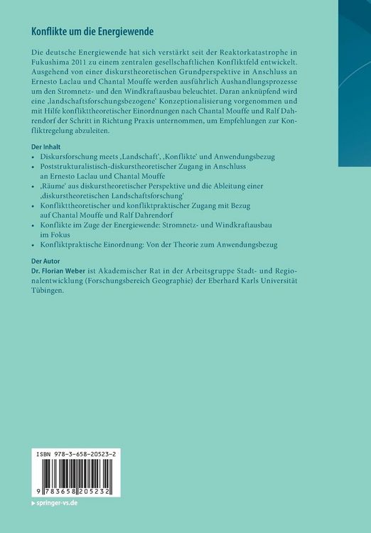 Produktbild: Konflikte um die Energiewende