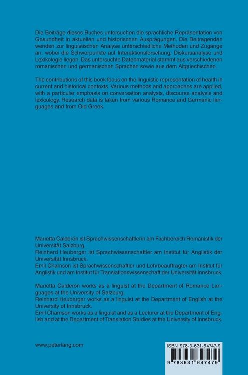 Produktbild: Gesundheit & Sprache / Health & Language