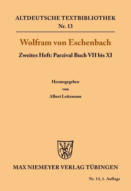Produktbild: Parzival Buch VII bis XI