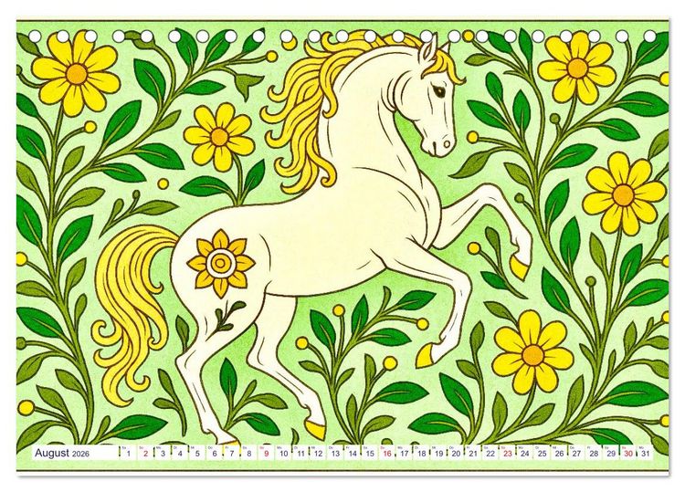 Produktbild: Lipizzaner. Kunstvolle Portr&auml;ts sch&ouml;ner Pferde (Tischkalender 2026 DIN A5 quer), CALVENDO Monatskalender