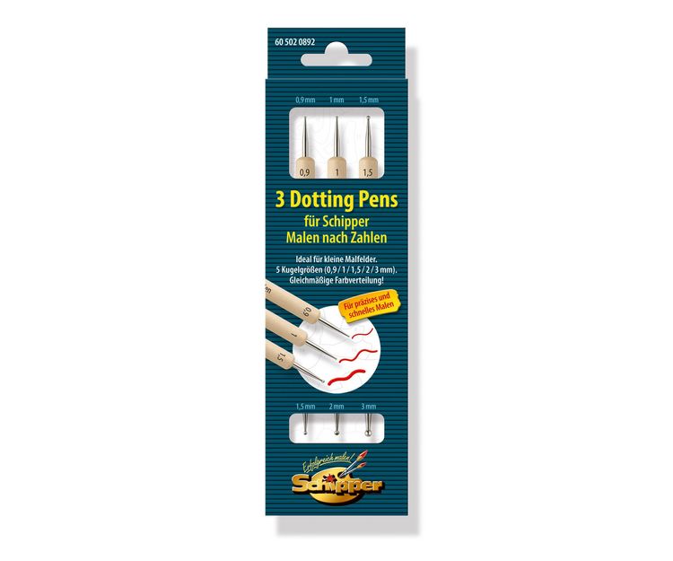 Produktbild: MNZ - 3 Dotting Pen's doppelseitig