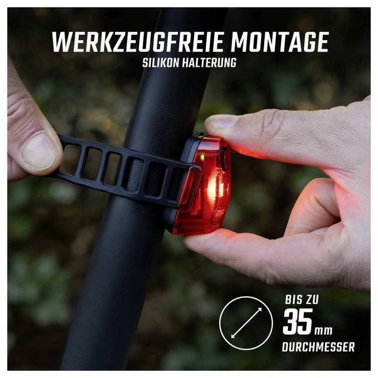 Produktbild: Sigma Fahrrad-R&uuml;cklicht HIRO 10 Akkubetriebenes LED-Leuchtmittel akkubetrieben