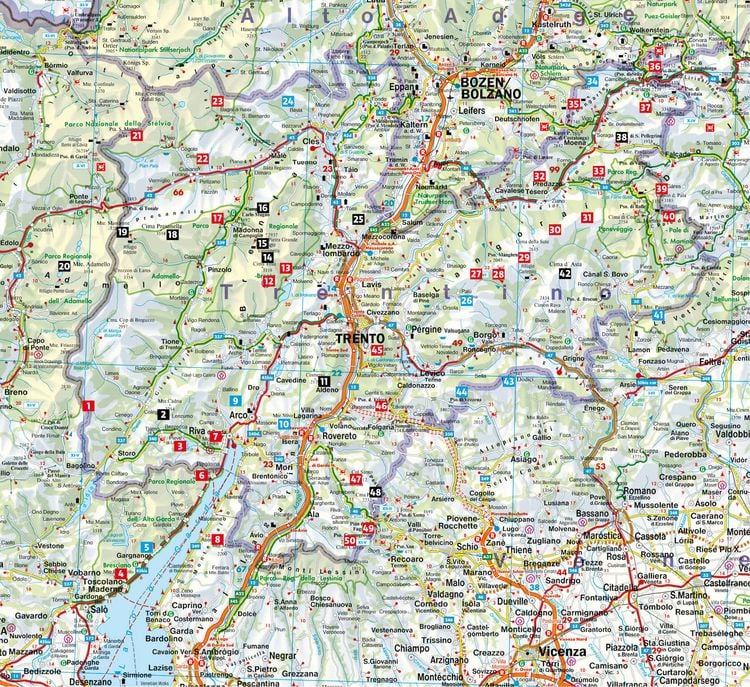 Produktbild: ROTHER Wanderbuch Trentino &ndash; Gardasee
