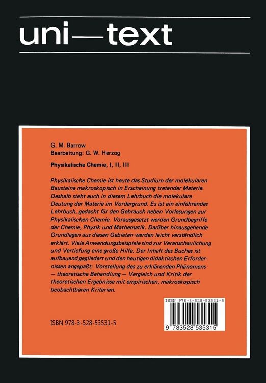 Produktbild: Physikalische Chemie