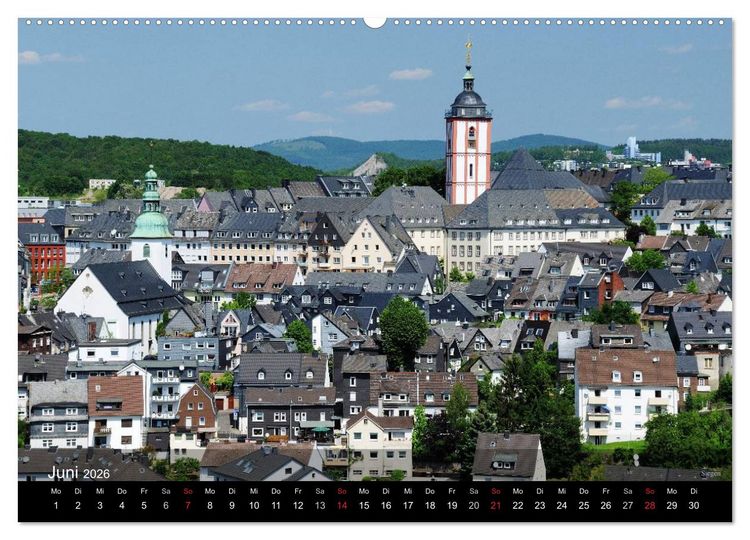 Produktbild: Kreis Siegen-Wittgenstein (Wandkalender 2026 DIN A2 quer), CALVENDO Monatskalender