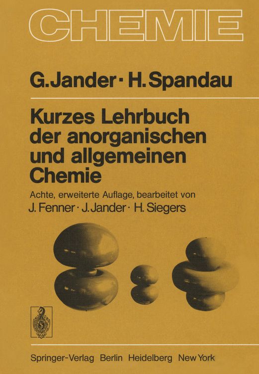 Produktbild: Kurzes Lehrbuch der anorganischen und allgemeinen Chemie