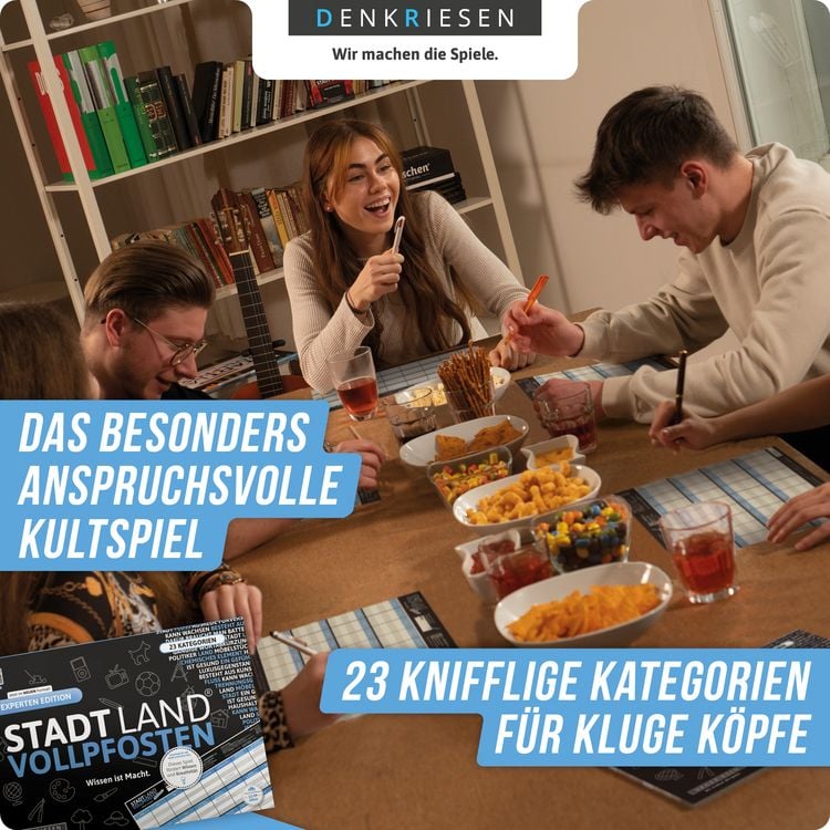 Produktbild: DENKRIESEN - STADT LAND VOLLPFOSTEN&reg; - EXPERTEN EDITION - "Wissen ist Macht." - A4